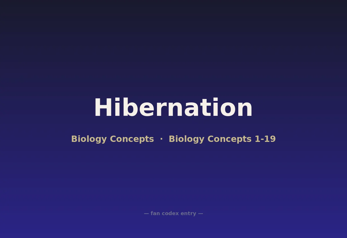 Hibernation