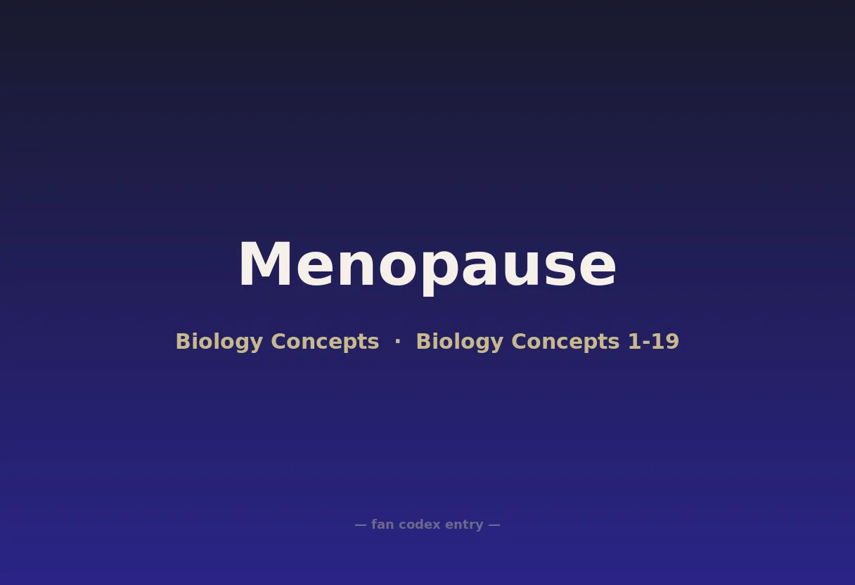 Menopause