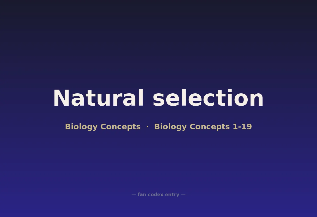 Natural selection